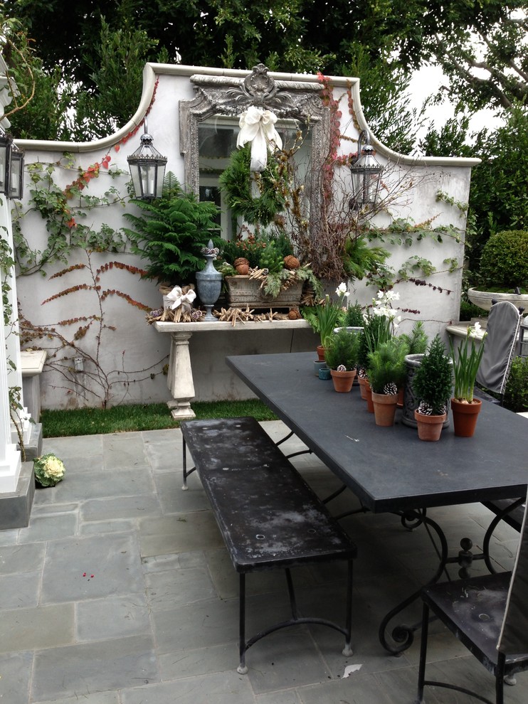 Inspiration for a traditional patio in Orange County with no cover.