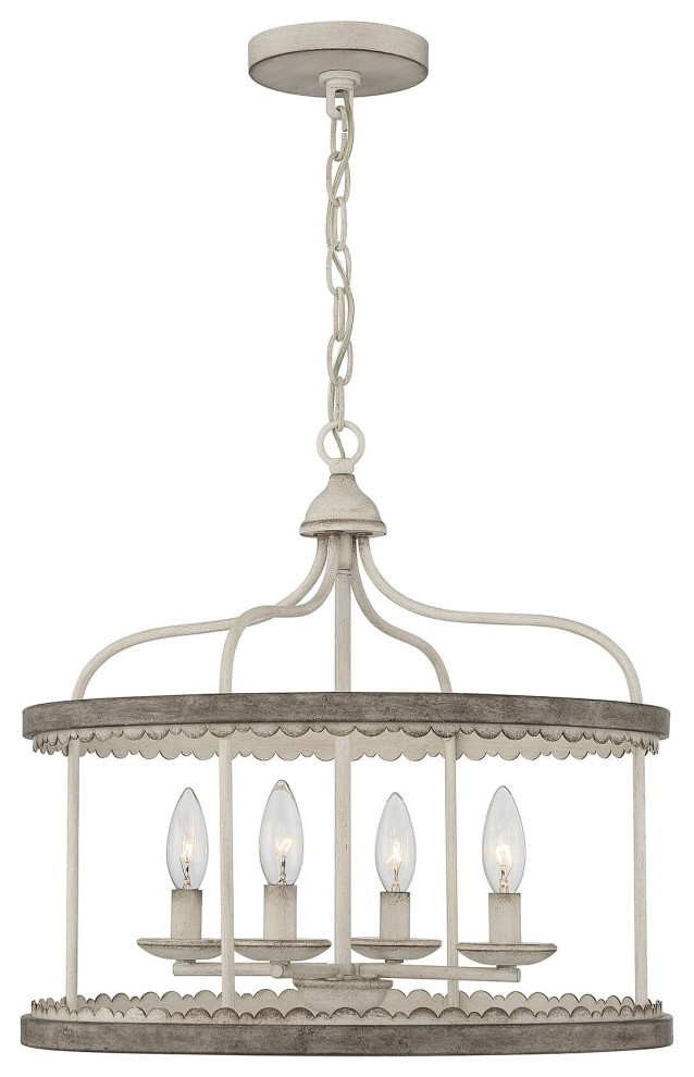 Trade Winds Lighting 4Light Pendant Light In Silo Finish Farmhouse