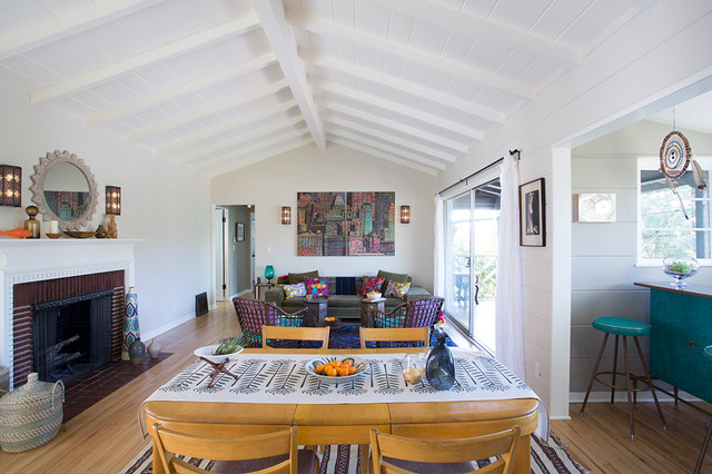 Modern Rustic Home eclectic-living-room