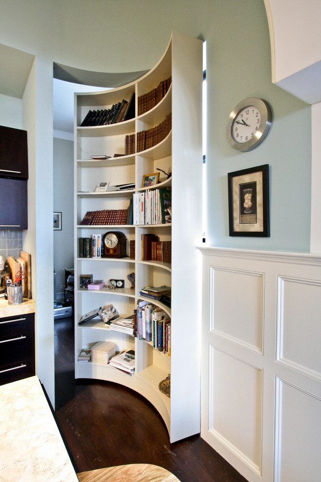 Example of a trendy kitchen design in New York