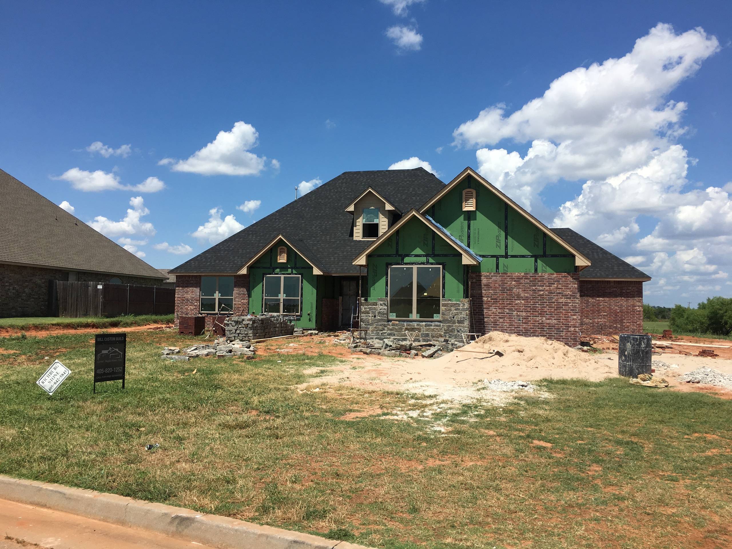 Custom home built in Mustang Oklahoma-Winston