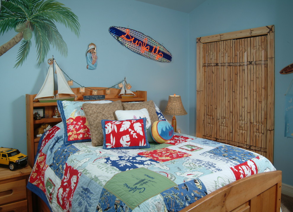 Inspiration for a tropical kids' room in Orlando.