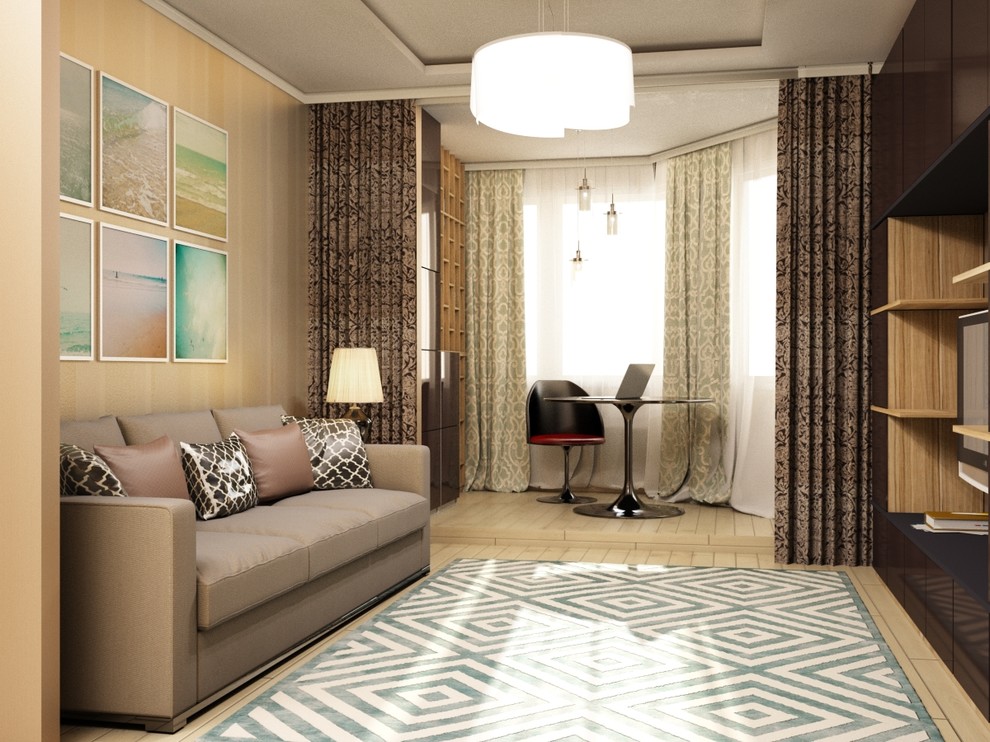 Гостиная совмещенная с лоджией