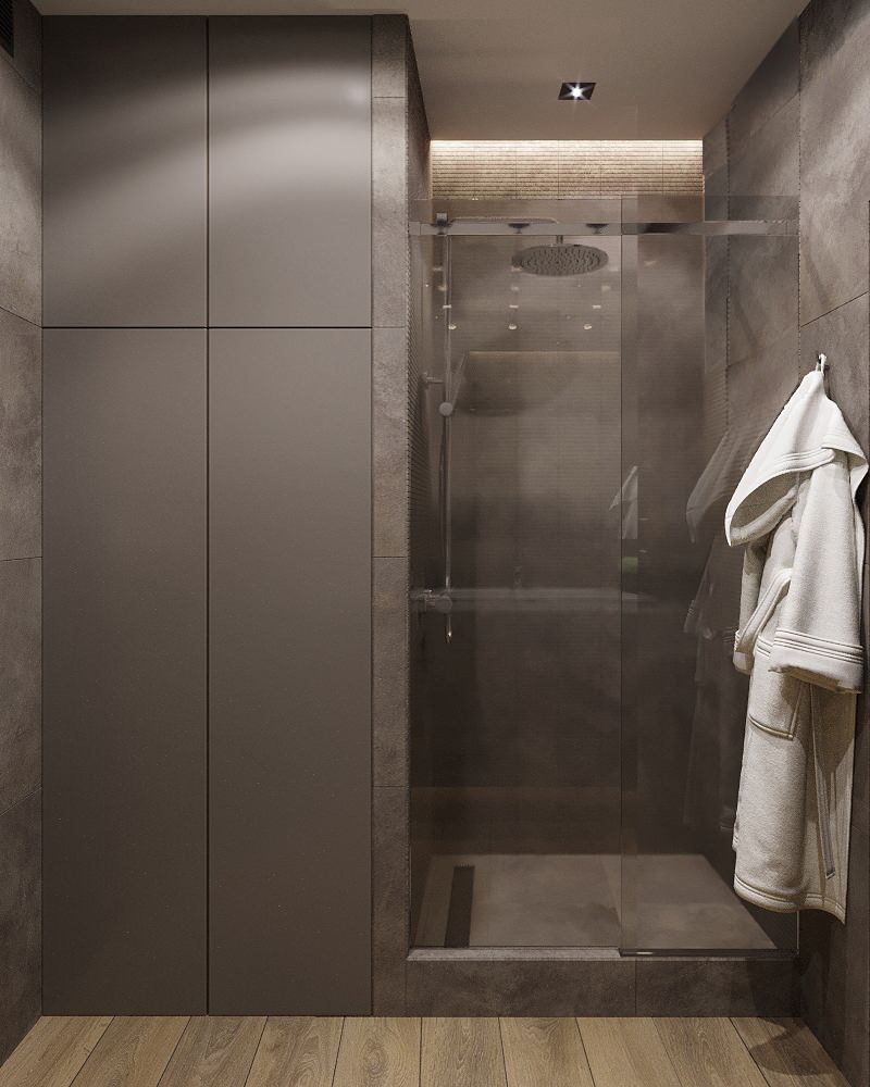 Студия лофт для молодого человека 55 кв.м.