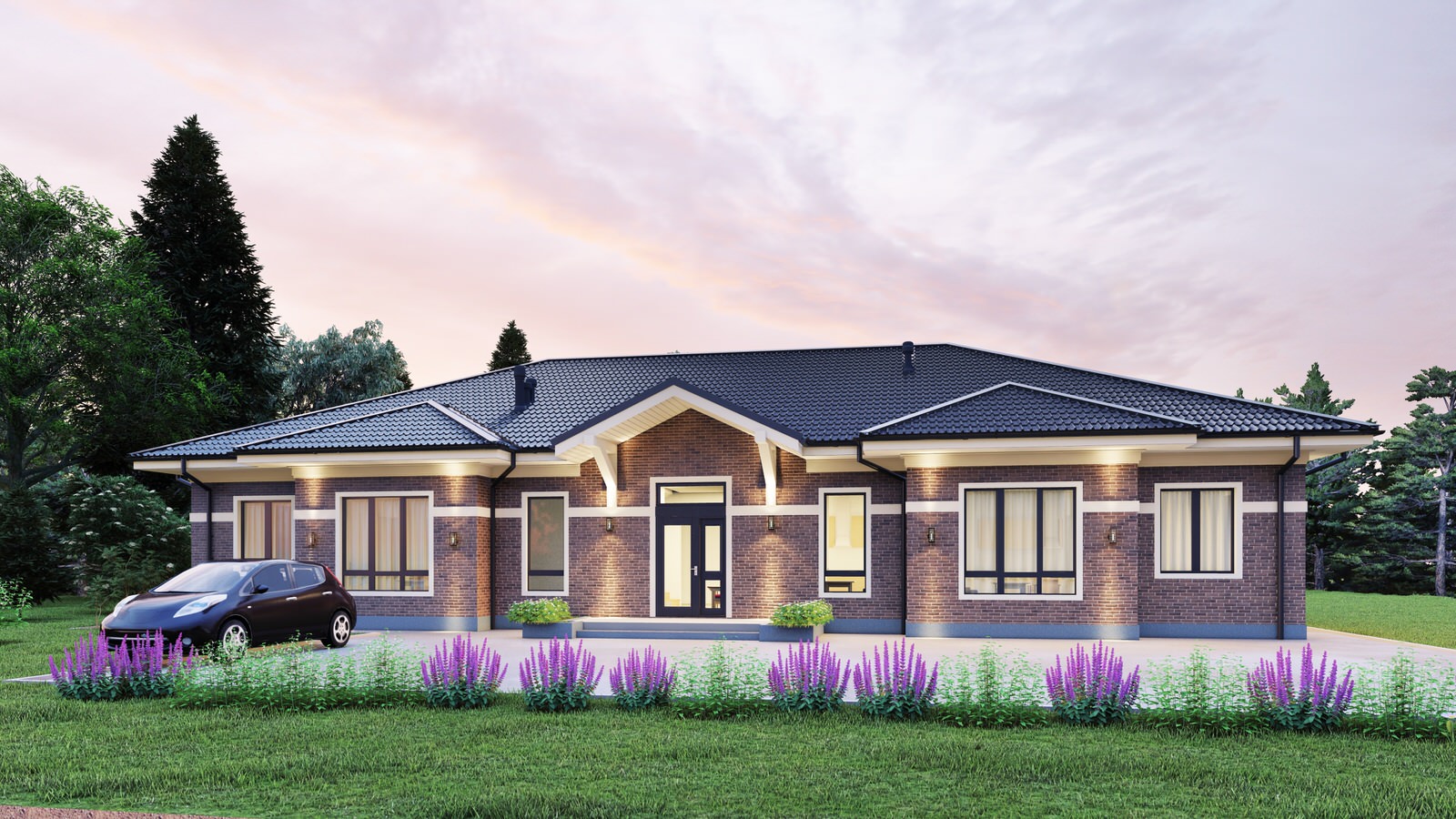 Варианты проекта гостевого дома в Подмосковье