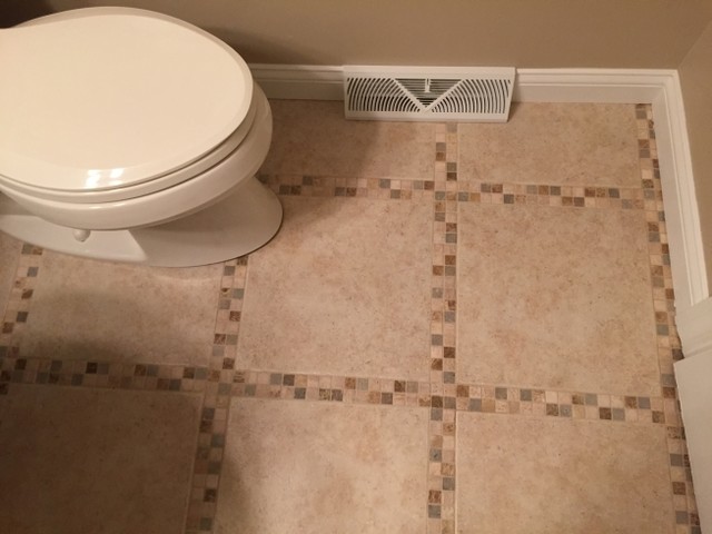 Half-Bath Modernization transitional-cloakroom