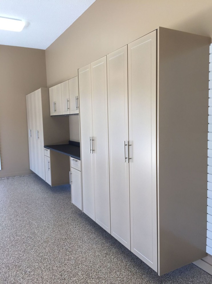 Inspiration for a transitional garage remodel in Kansas City