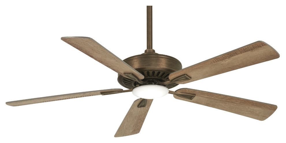 Minka-Aire Contractor LED 52" Ceiling Fan F556L-HBZ, Heirloom Bronze