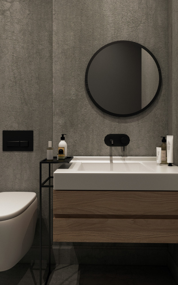 Гостевой санузел в ЖК "Пресня Сити"