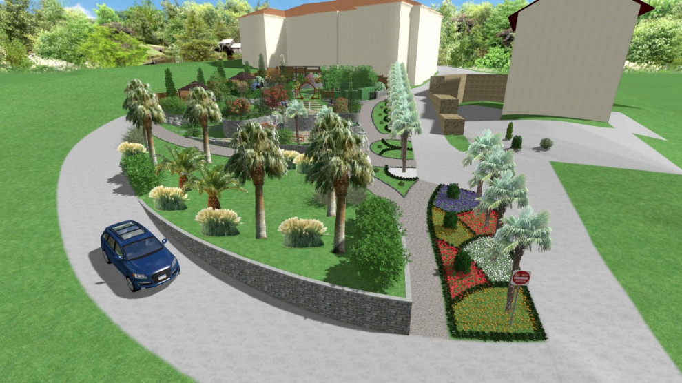 Общественная территория частной гостинницы