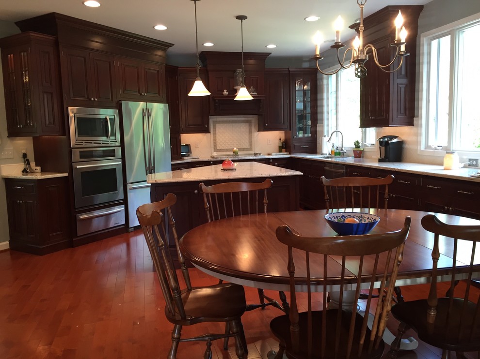 CUSTOM KITCHEN CABINETRY in a Rich Dark Cherry