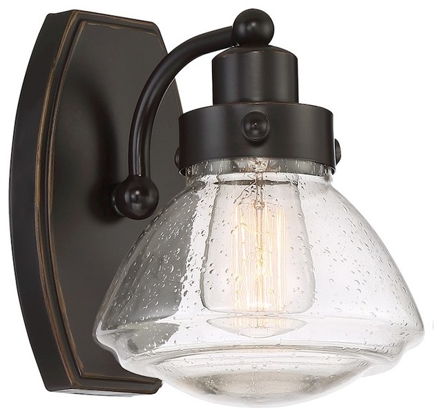 Quoizel Sch8601 Scholar 1 Light Tall Bathroom Wall Sconce 9 Scholar Palladian Bronze Finish Bath Fixture With 1 Light Industrial Bathroom Vanity