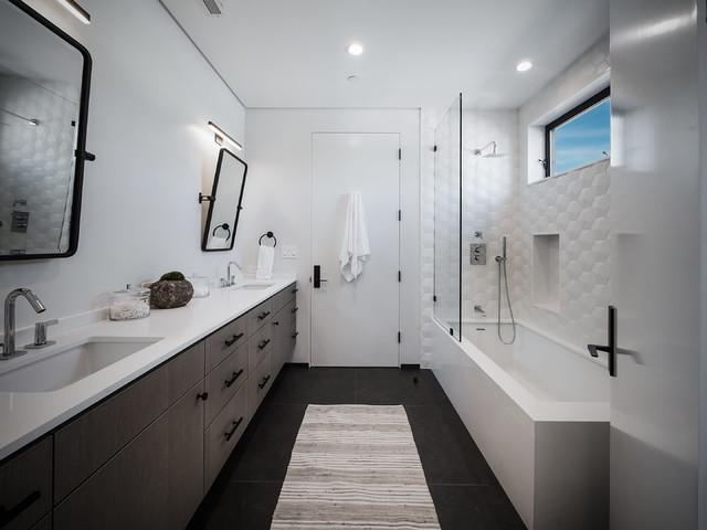 Shared Bathroom contemporary-bathroom