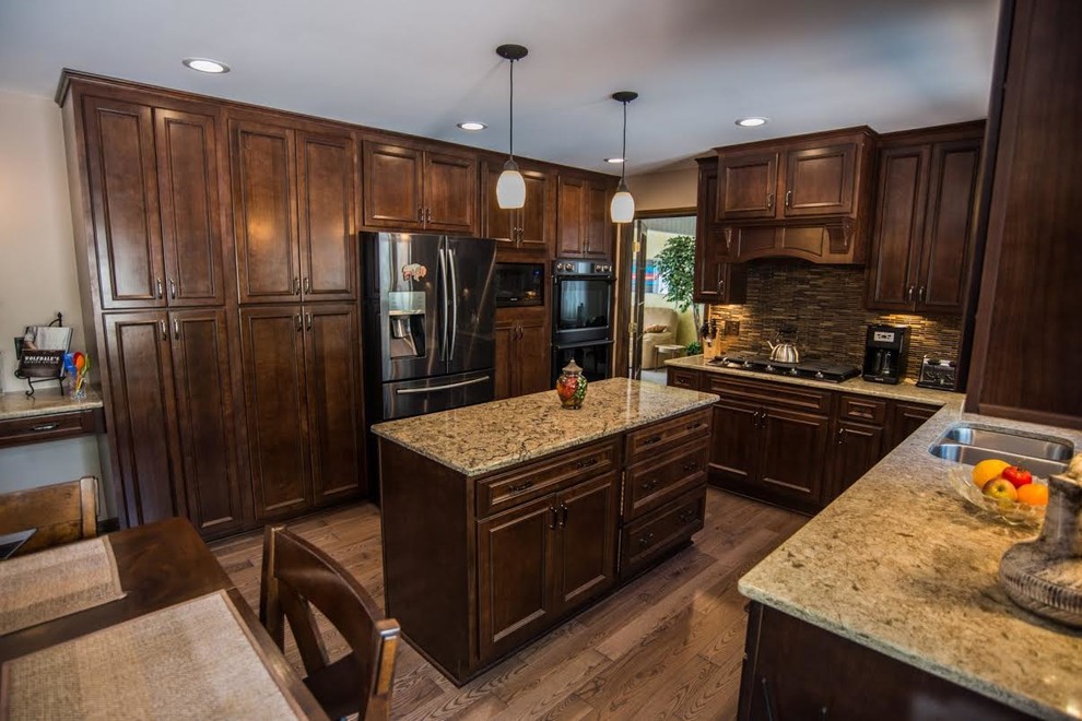 Transitional kitchen photo in Boston