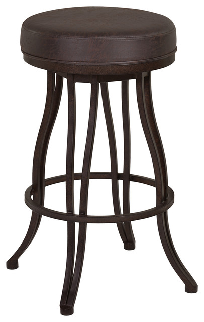 Ventura 30 Bar Height Metal Swivel Backless Barstool Bandero Espresso Ventura 30 Bar Height Metal Swivel Backless Barstool Bandero Espresso