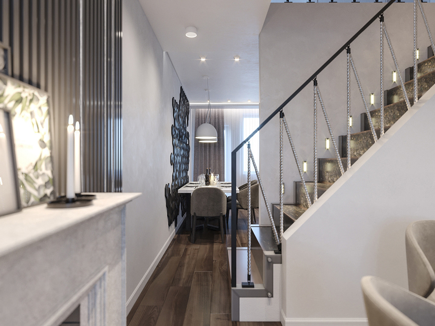 Дизайн интерьера таунхауса (дер.Глазково)