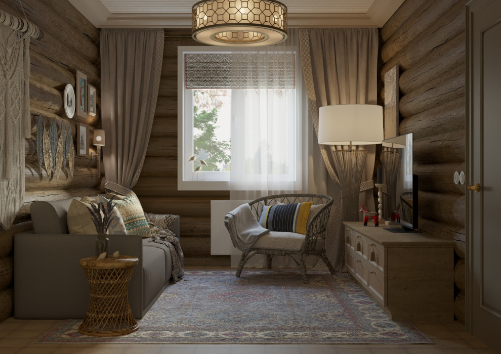 Дом  в Подмосковье. Гостевая комната