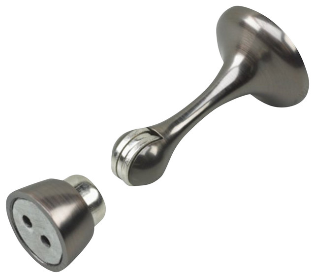 Rok Hardware Magnetic Door Stop With Catch Brushed Antique Copper