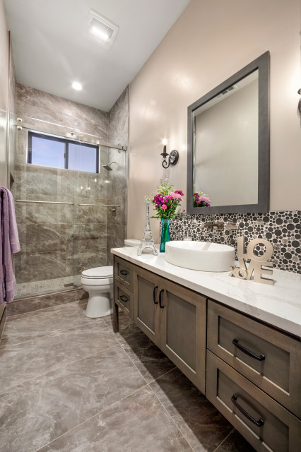 Folsom New Construction bathroom Design Classique Chic Salle De folsom-new-construction-bathroom-design-classique-chic-salle-de