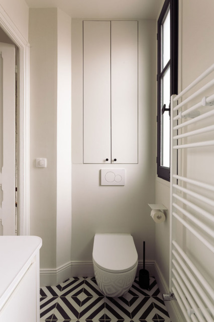 Projet Ch&acirc;tillon klassisch-modern-gaestetoilette