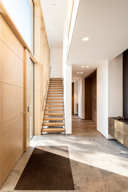 wohnhaus g2 contemporain-entree