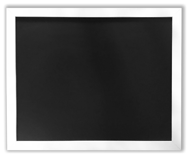 18 X22 Farmhouse White Framed Magnetic Chalk Board Contemporary