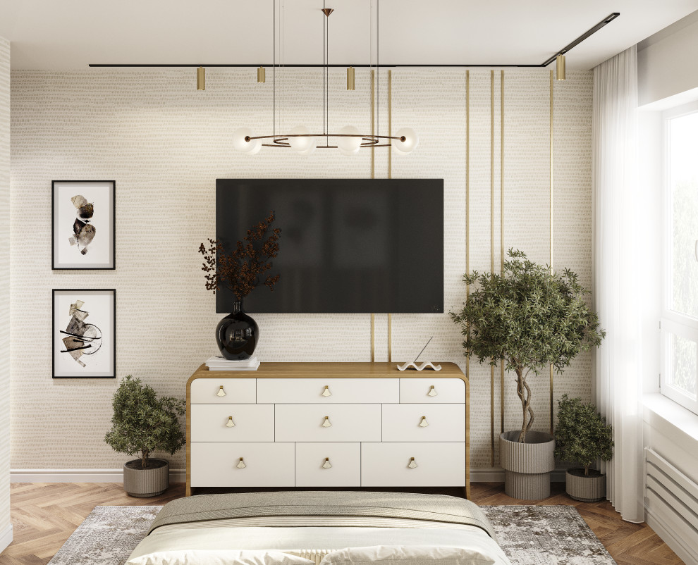 Проект 3-х комнатной квартиры THE WHITE SAVANNAH