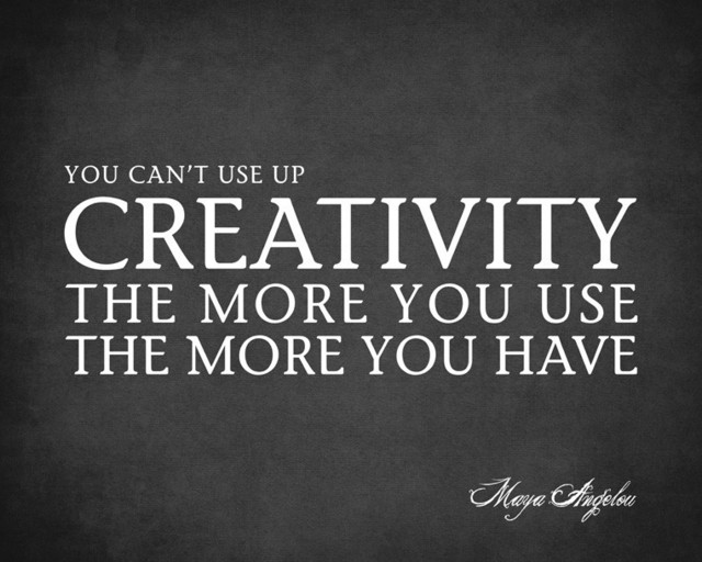 You Can't Use Up Creativity (Maya Angelou Quote), premium wall decal