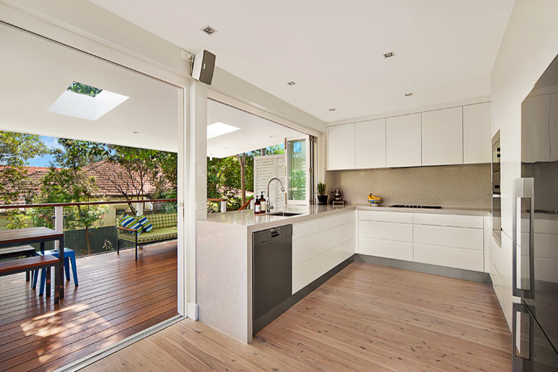 Design ideas for a coastal kitchen in Sydney.