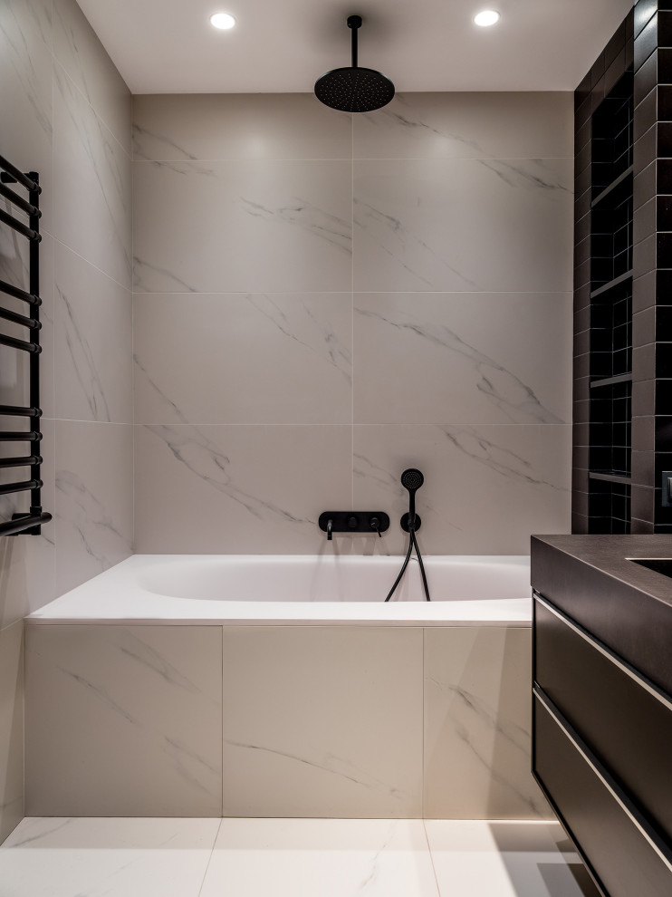 Интерьер санузла в частной квартире от Анны Яровиковой