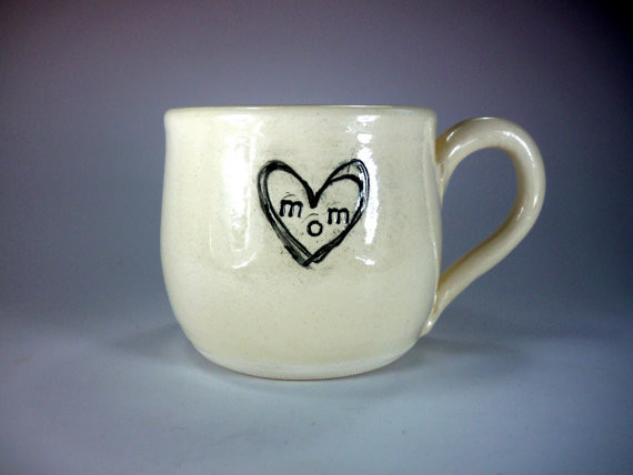 MOM Stamped Mug By Promise Pottery