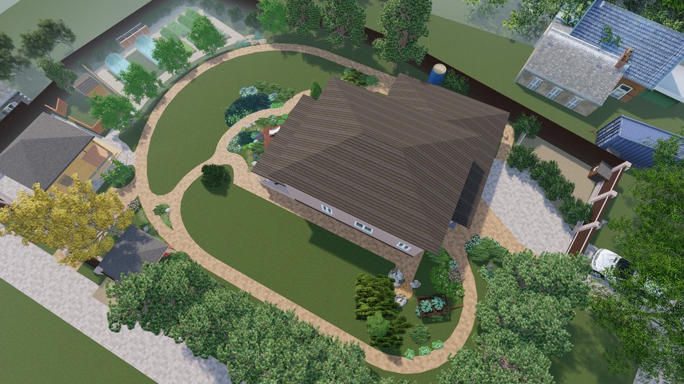 Дизайн и планировка частного пространства в поселке Палкино