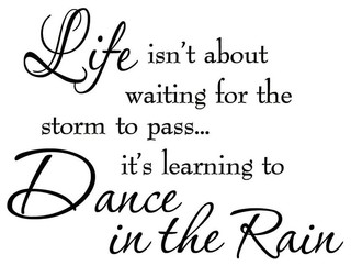 VWAQ Life Isnt About Waiting for the Storm To Pass Its Learning To ...