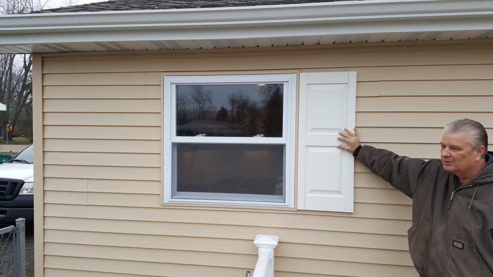 New vinyl windows, shutters or no shutters