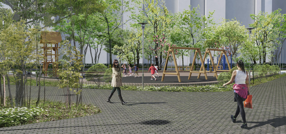 Концептуальное предложение благоустройства территории сквера Л.Ровнина