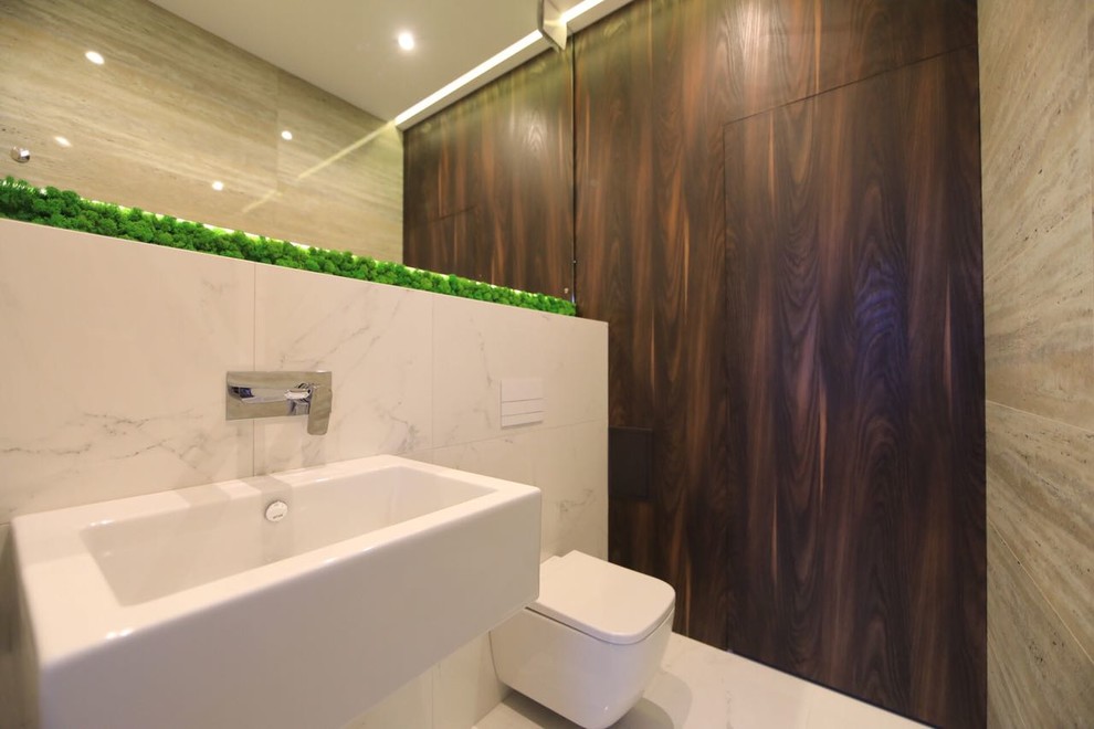 Просторная двухуровневая квартира в современном стиле