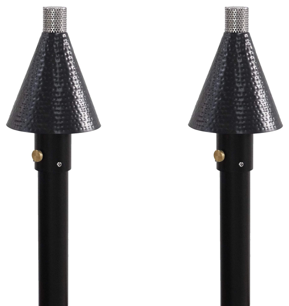 Big Kahuna Permanent Gas or LP Propane Tiki Torch Transitional
