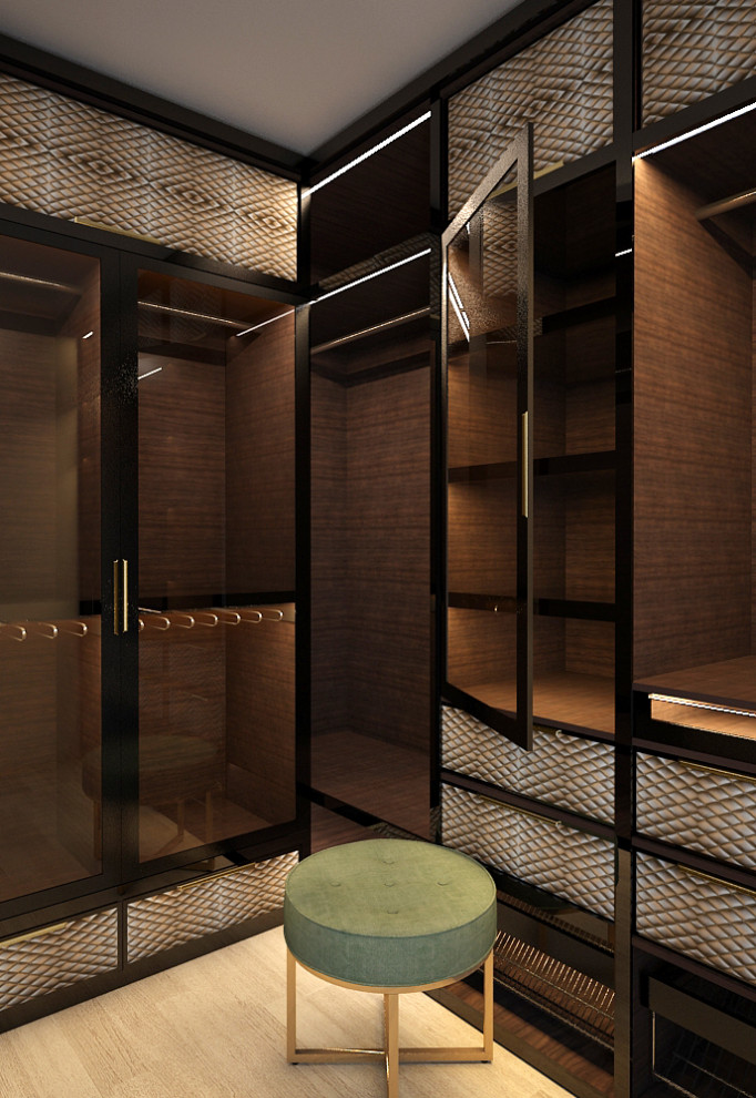 Дизайн проект гардеробной комнаты