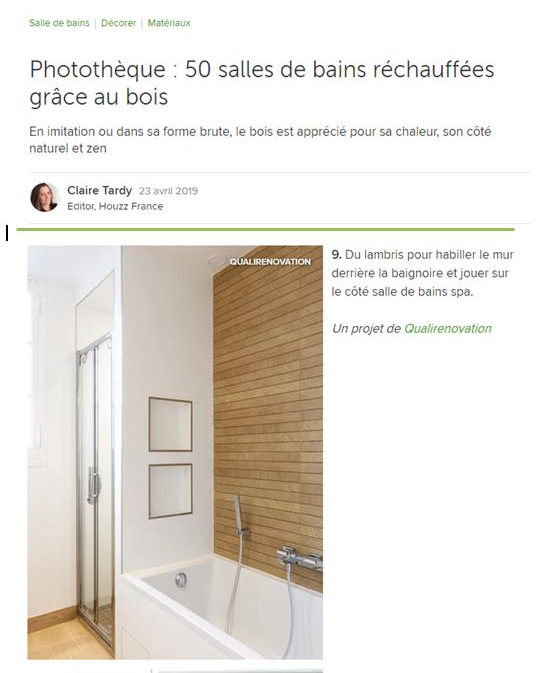 23 avril 2019- Photothèque : 50 salles de bains réchauffées grâce au bois