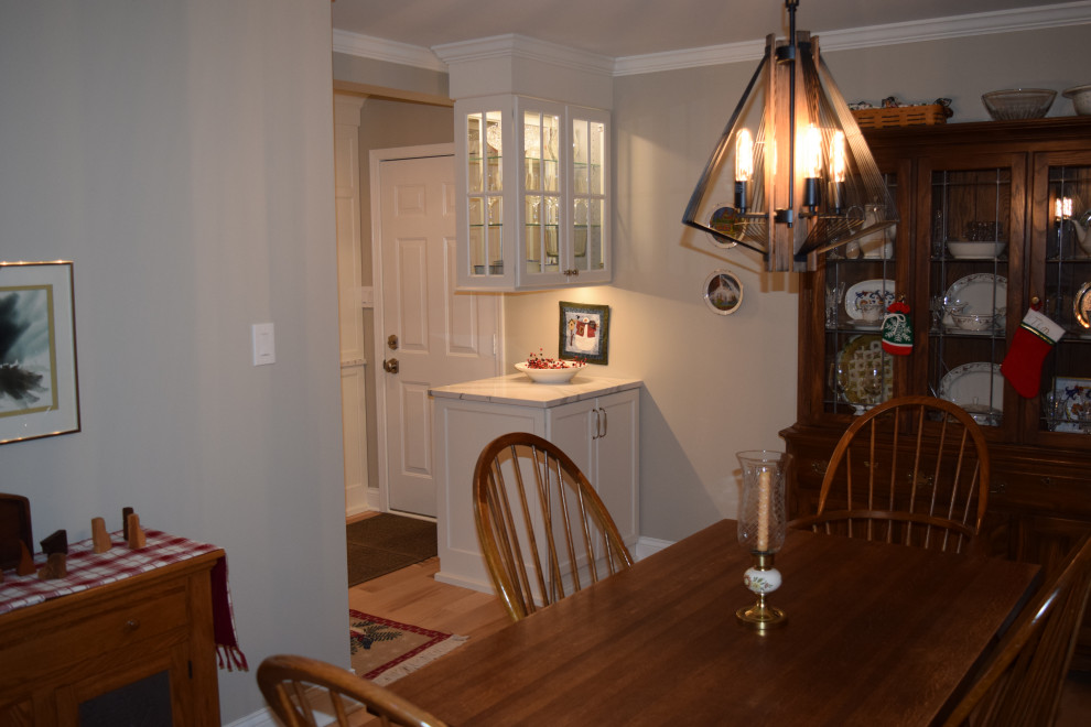Inspiration for a transitional home design remodel in Chicago