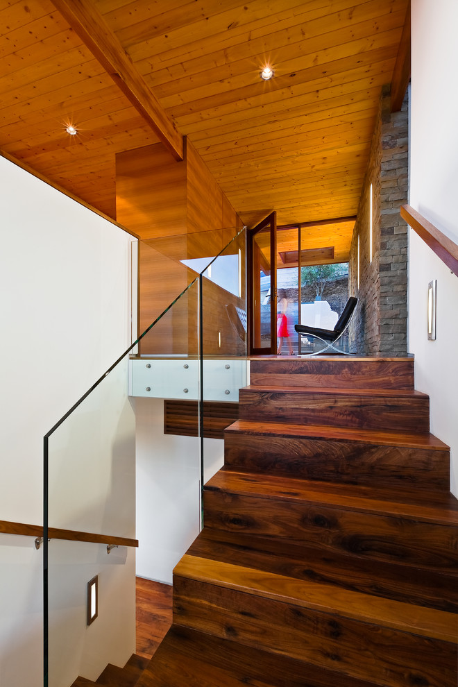 This is an example of a contemporary staircase in Santa Barbara.