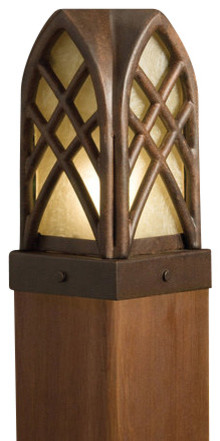 Kichler 15479TZT Cathedral Post Low Voltage Deck & Patio Light, Cathedral