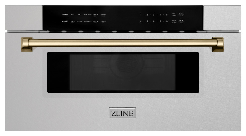 ZLINE Autograph Edition 30" BuiltIn Microwave Drawer, Stainless Steel Modern Microwave
