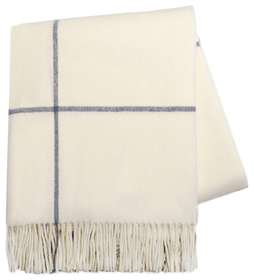 Windowpane Cashmere Throw Contemporary Throws by Lands Downunder
