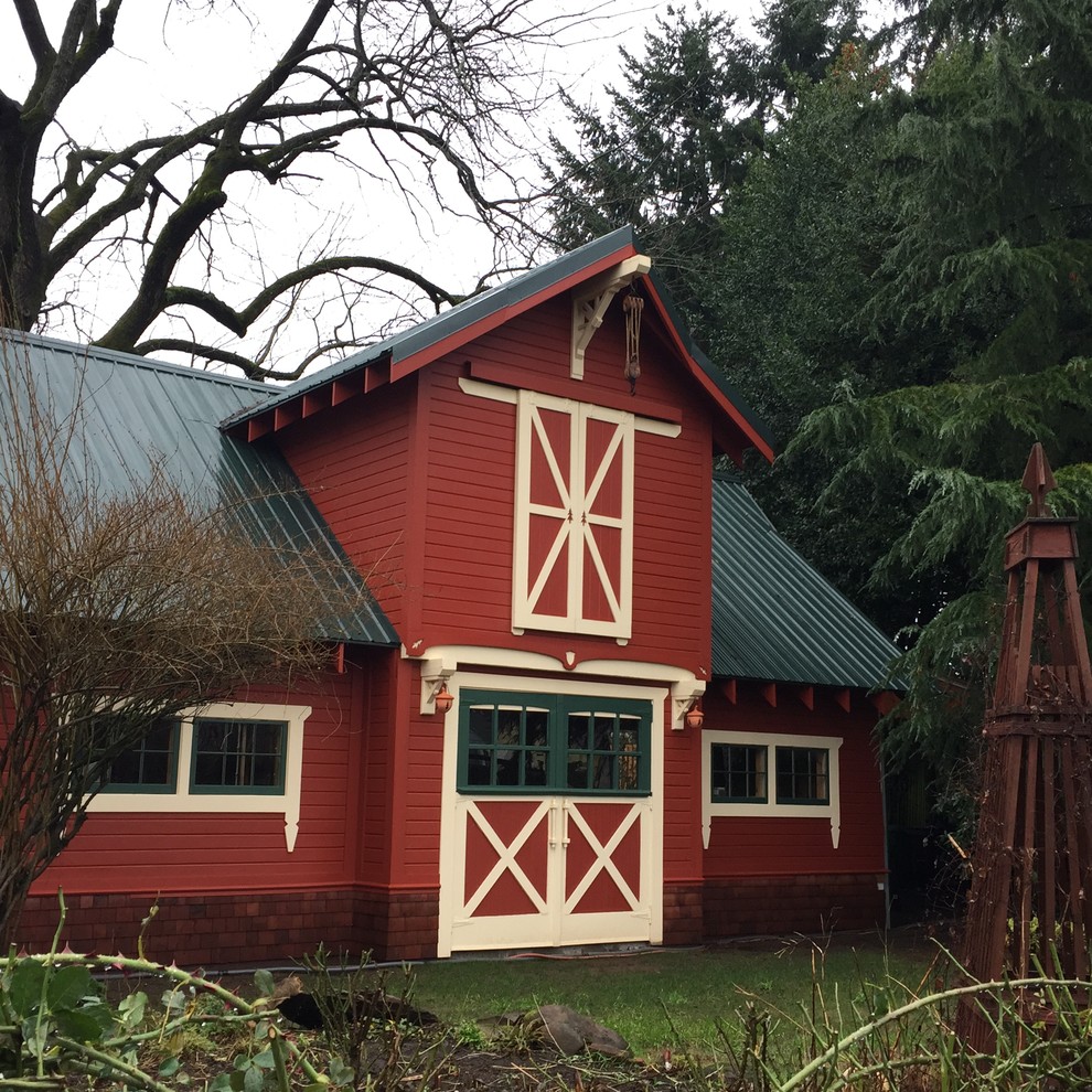 This is an example of a country shed and granny flat in Portland.