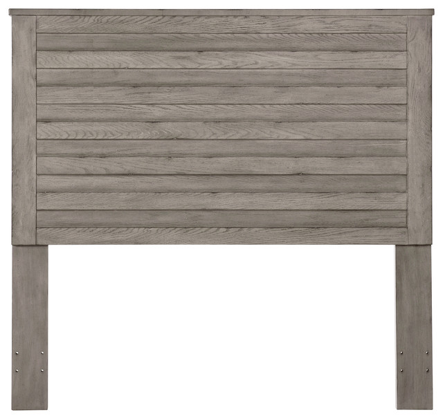 Hardwood Solids and Oak Veneers Veneer, Wood Headboard With Gray