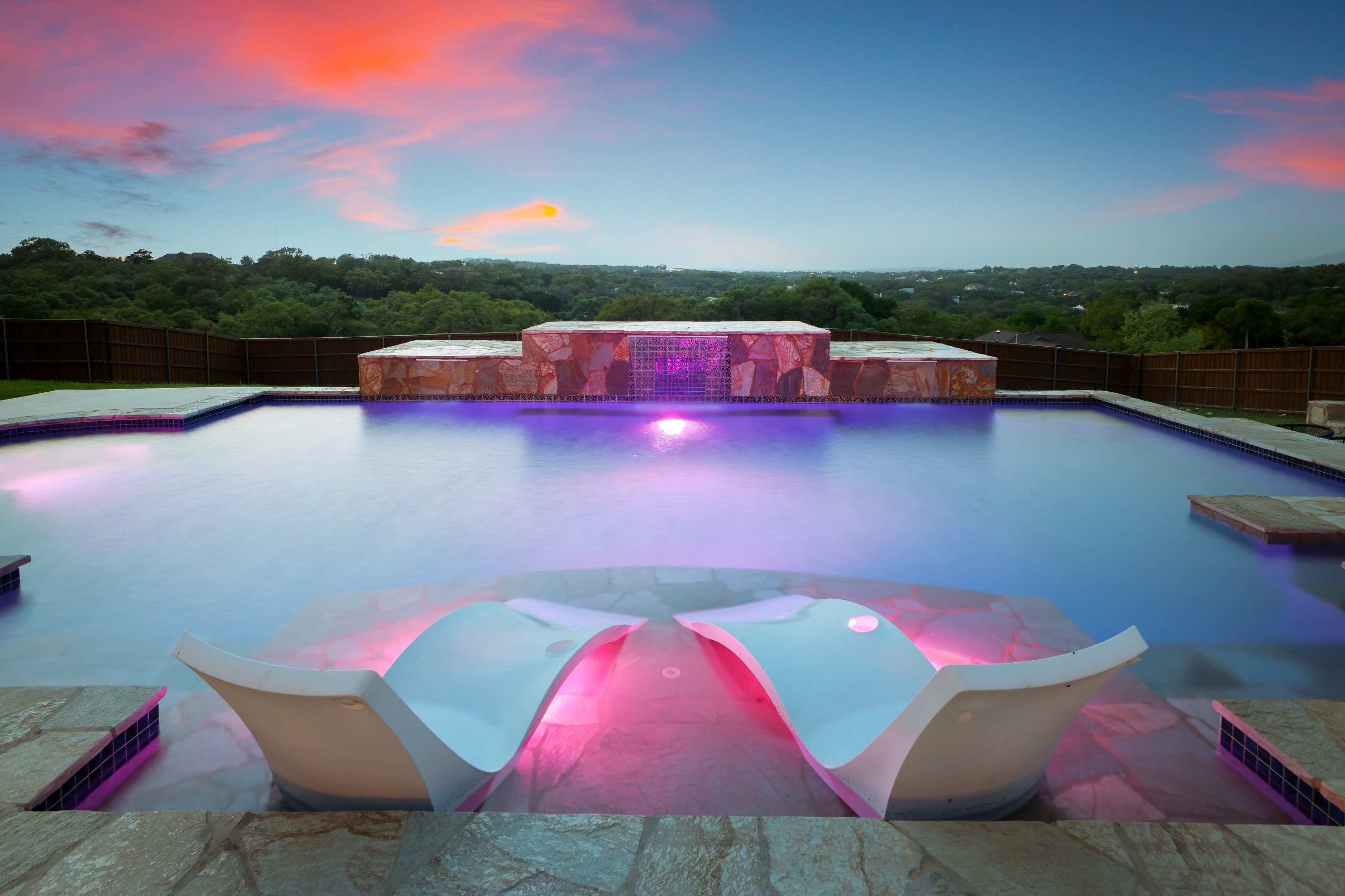 Pool is Finished what a view. The view is all God