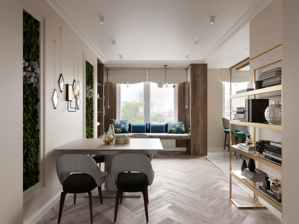 Дизайн интерьера квартиры в современном стиле в ЖК «Царская столица», 107 кв.м.