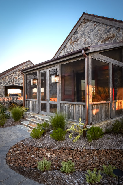 Ranch rustikal-veranda