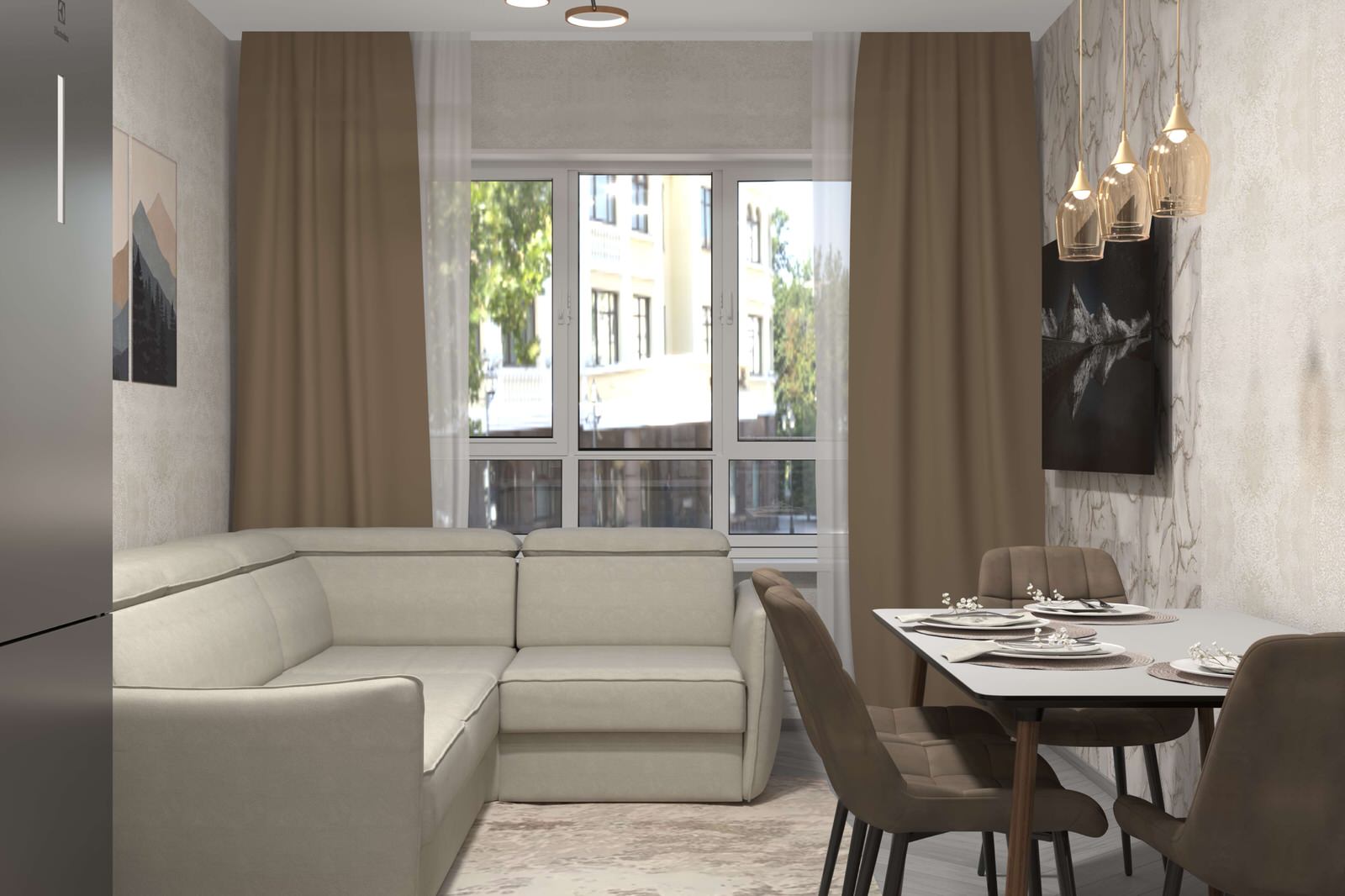 Дизайн проект квартиры 64 м2